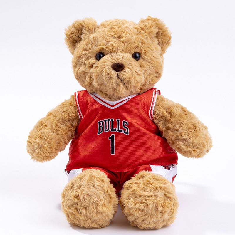 Wholesale Jersey Teddy Bear Dolls, Athlete Fan Event Gifts, Game Souvenirs, Dolls, Dropshipping