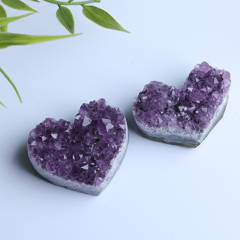 Wholesale Natural Amethyst Cluster Heart-Shaped Specimen