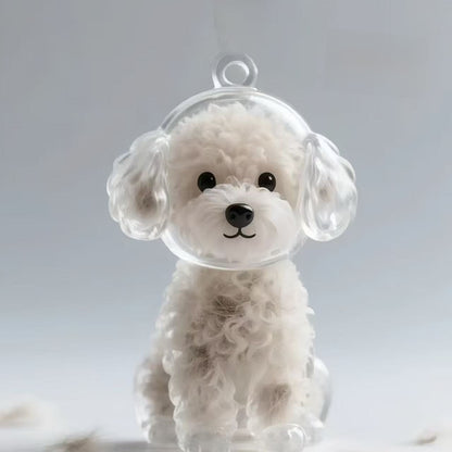 Wholesale Transparent Cat Hair Storage Capsule Pendant Gashapon Cat Hair Storage Box Keychain Commemorative Car Pendant