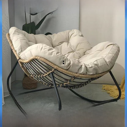 Wicker Bird Nest Rocking Chair for Home Relaxation