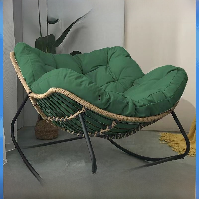 Wicker Bird Nest Rocking Chair for Home Relaxation