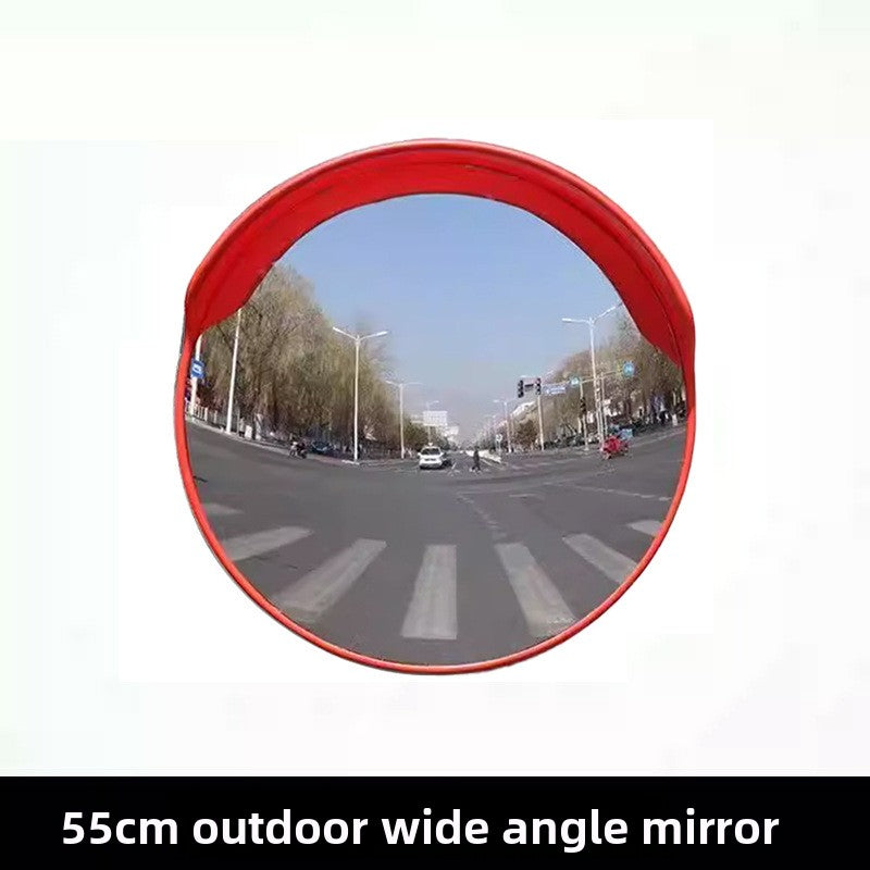 Wide-angle convex reflective mirror
