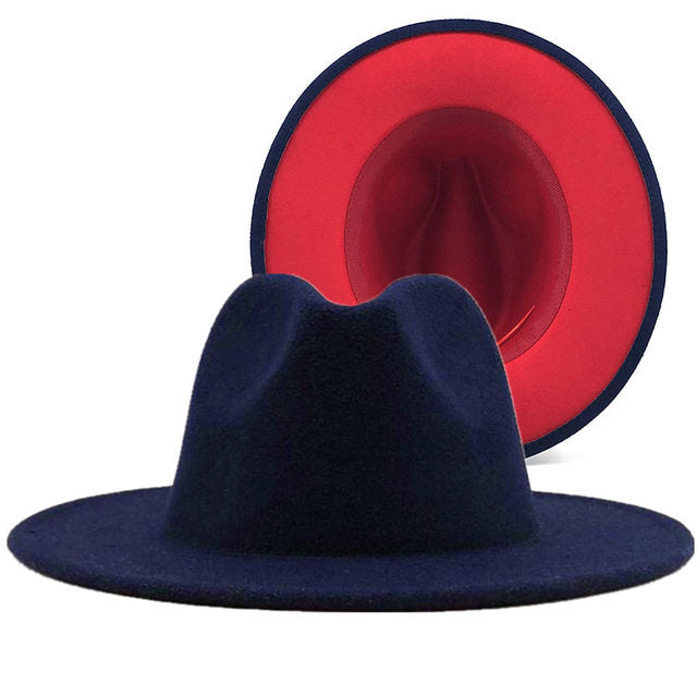Wide Brim Fedora Hat for Men