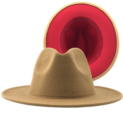 Wide Brim Fedora Hat for Men