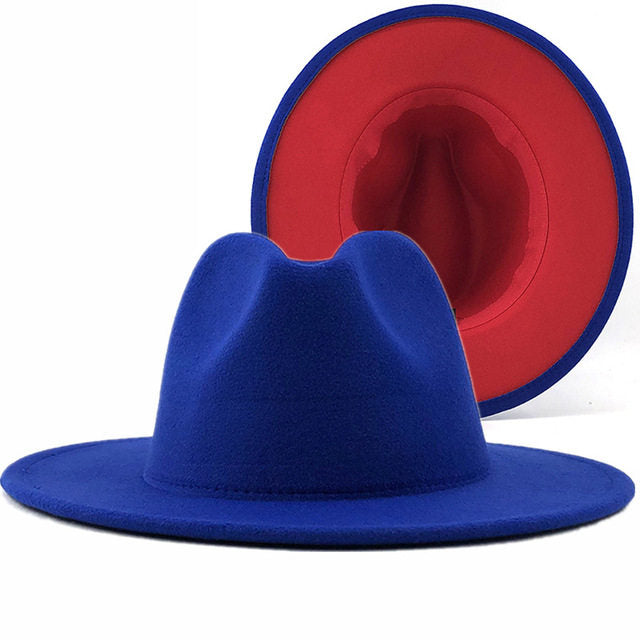 Wide Brim Fedora Hat for Men