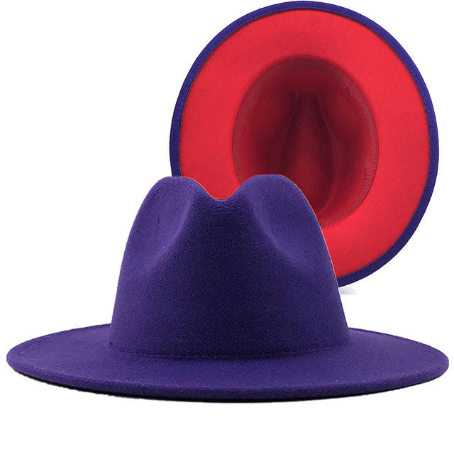 Wide Brim Fedora Hat for Men