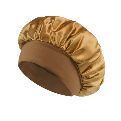 Wide Brim Satin Sleep Cap