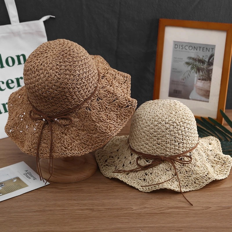 Wide Brim Straw Summer Hat