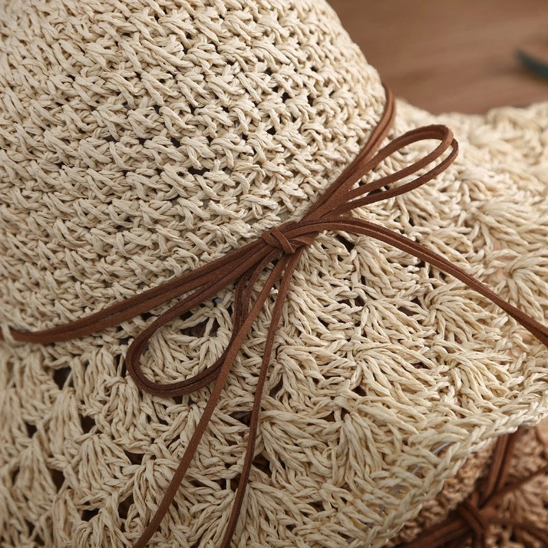 Wide Brim Straw Summer Hat