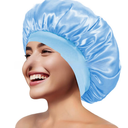 Wide Brim Stretchy Hair Care Cap