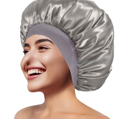 Wide Brim Stretchy Hair Care Cap