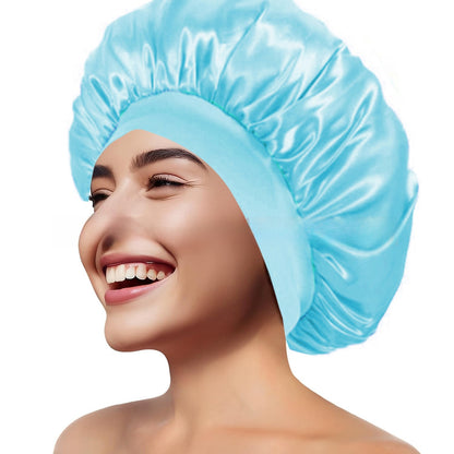 Wide Brim Stretchy Hair Care Cap