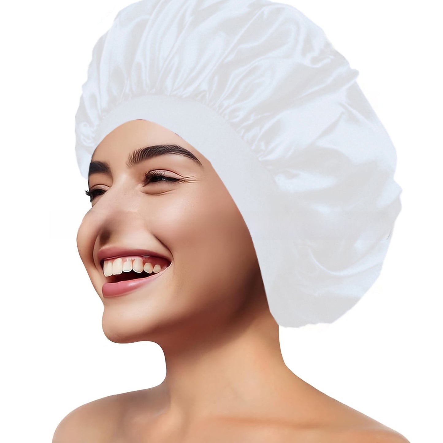 Wide Brim Stretchy Hair Care Cap