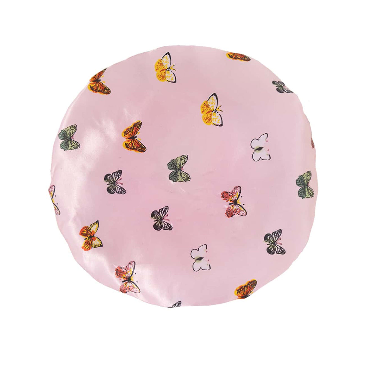 Wide-brimmed printed sleeping cap