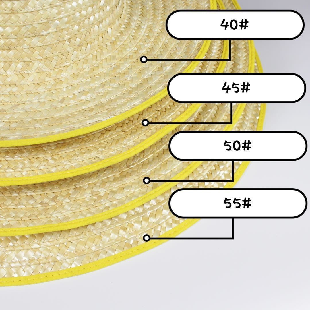 Wide-brimmed straw hat