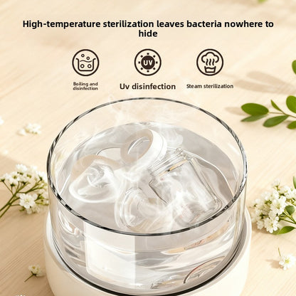 Wide Caliber Glass Baby Feeding Bottle with Anti-Choking Nipple