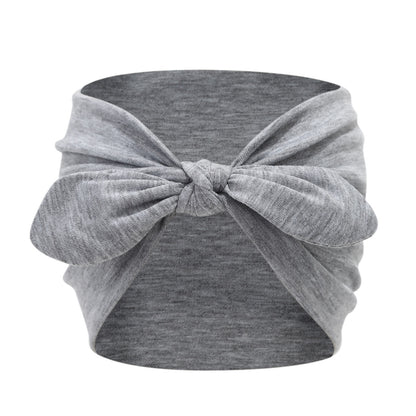 Wide-edge rabbit-ear hairband - solid color elastic yoga sports headband