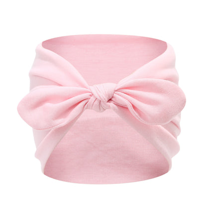 Wide-edge rabbit-ear hairband - solid color elastic yoga sports headband