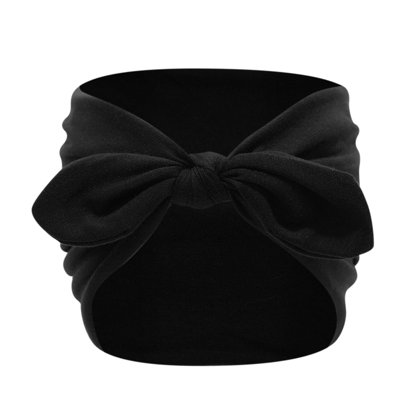 Wide-edge rabbit-ear hairband - solid color elastic yoga sports headband