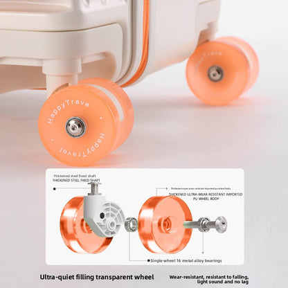 Wide-handle side-opening suitcase