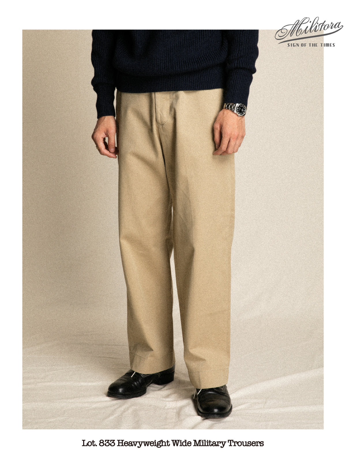 Wide-leg casual pants