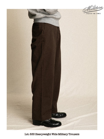 Wide-leg casual pants