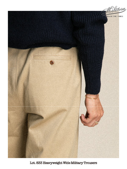 Wide-leg casual pants