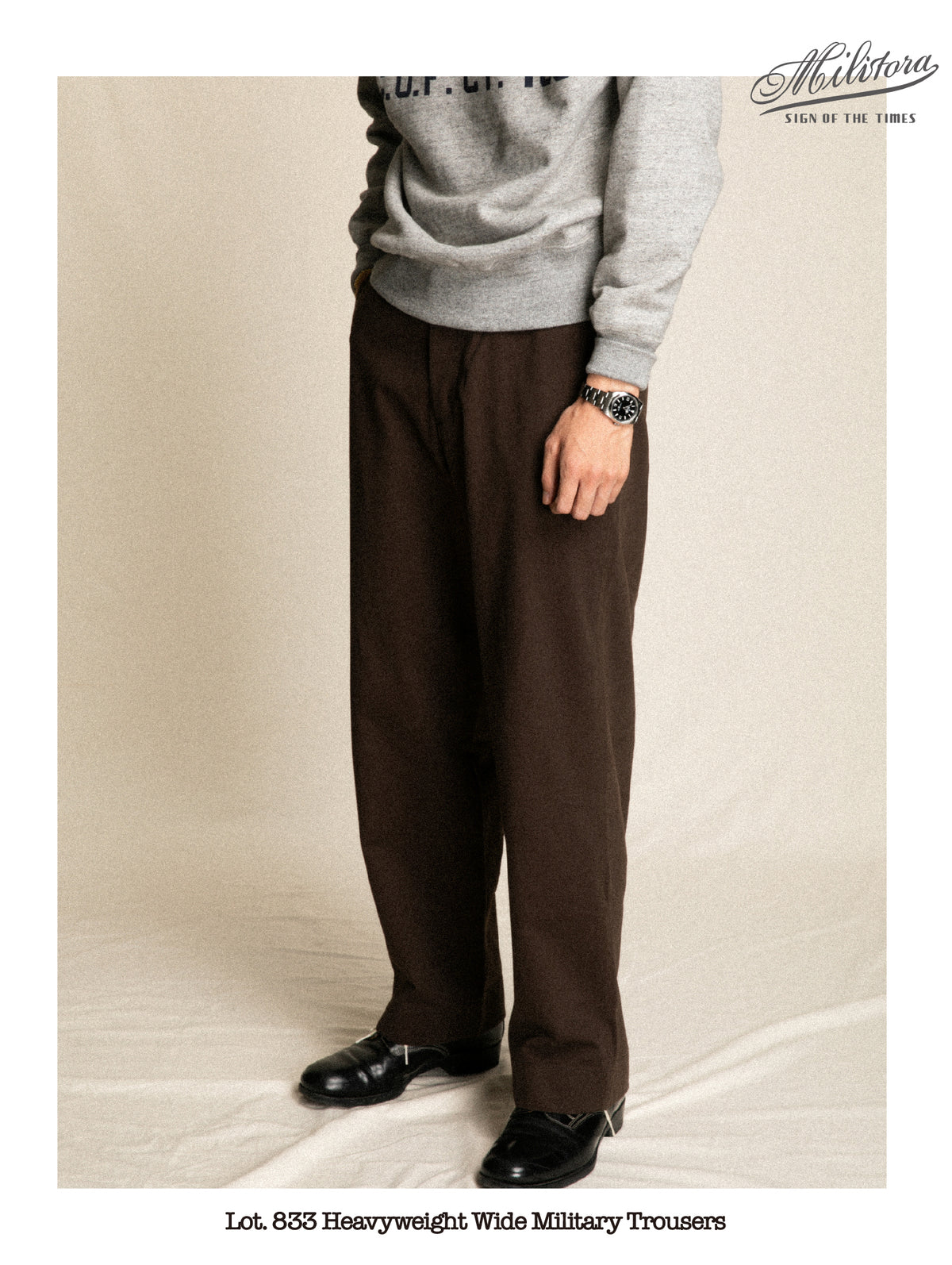 Wide-leg casual pants