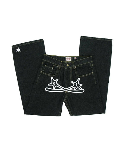 Wide-Leg Denim Pants for Men Hip-Hop Style