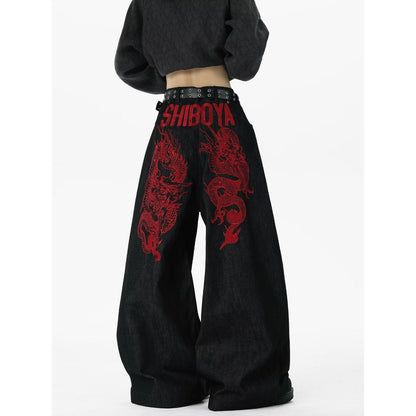 Wide Leg Denim Pants