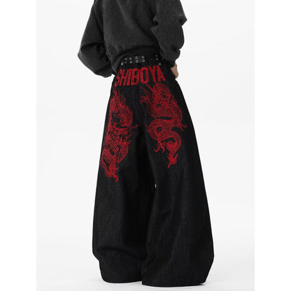 Wide Leg Denim Pants