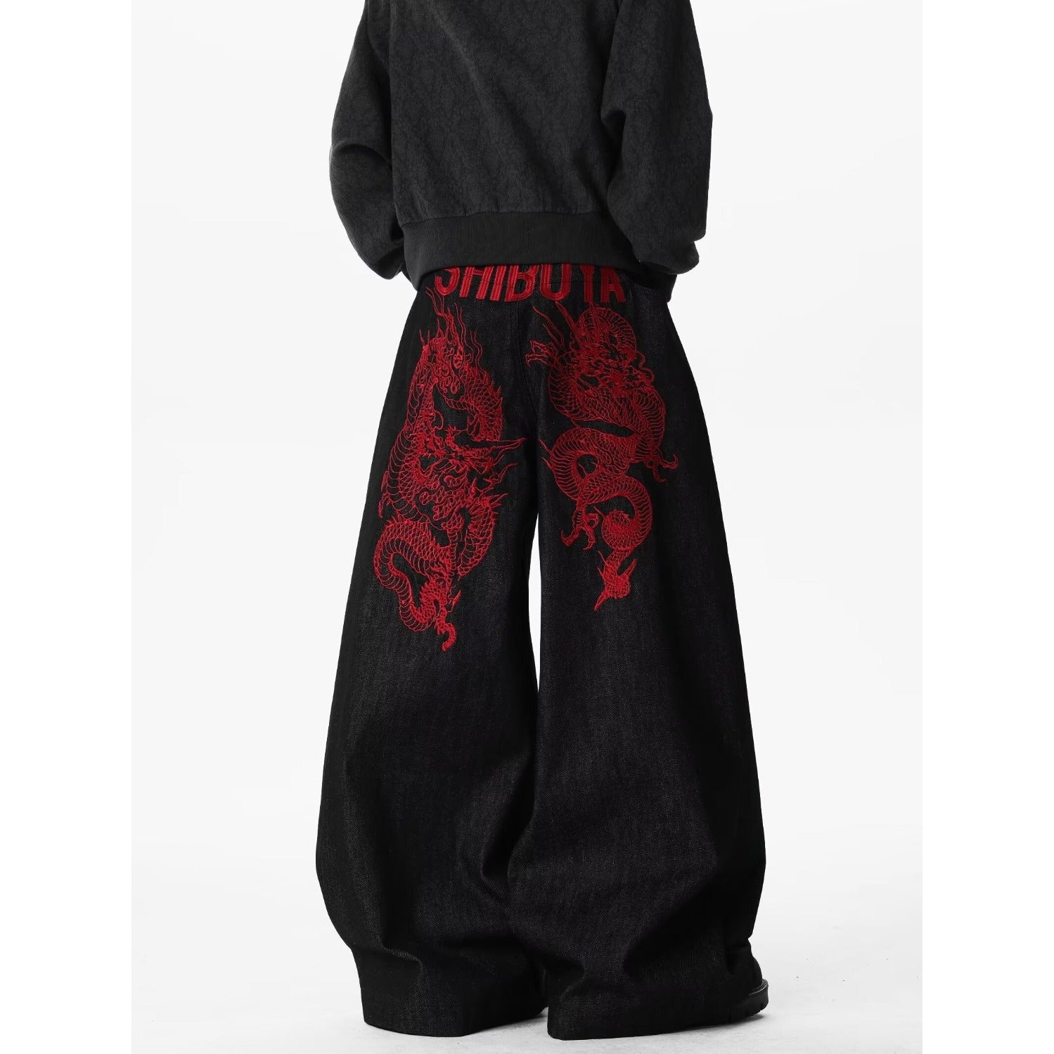Wide Leg Denim Pants