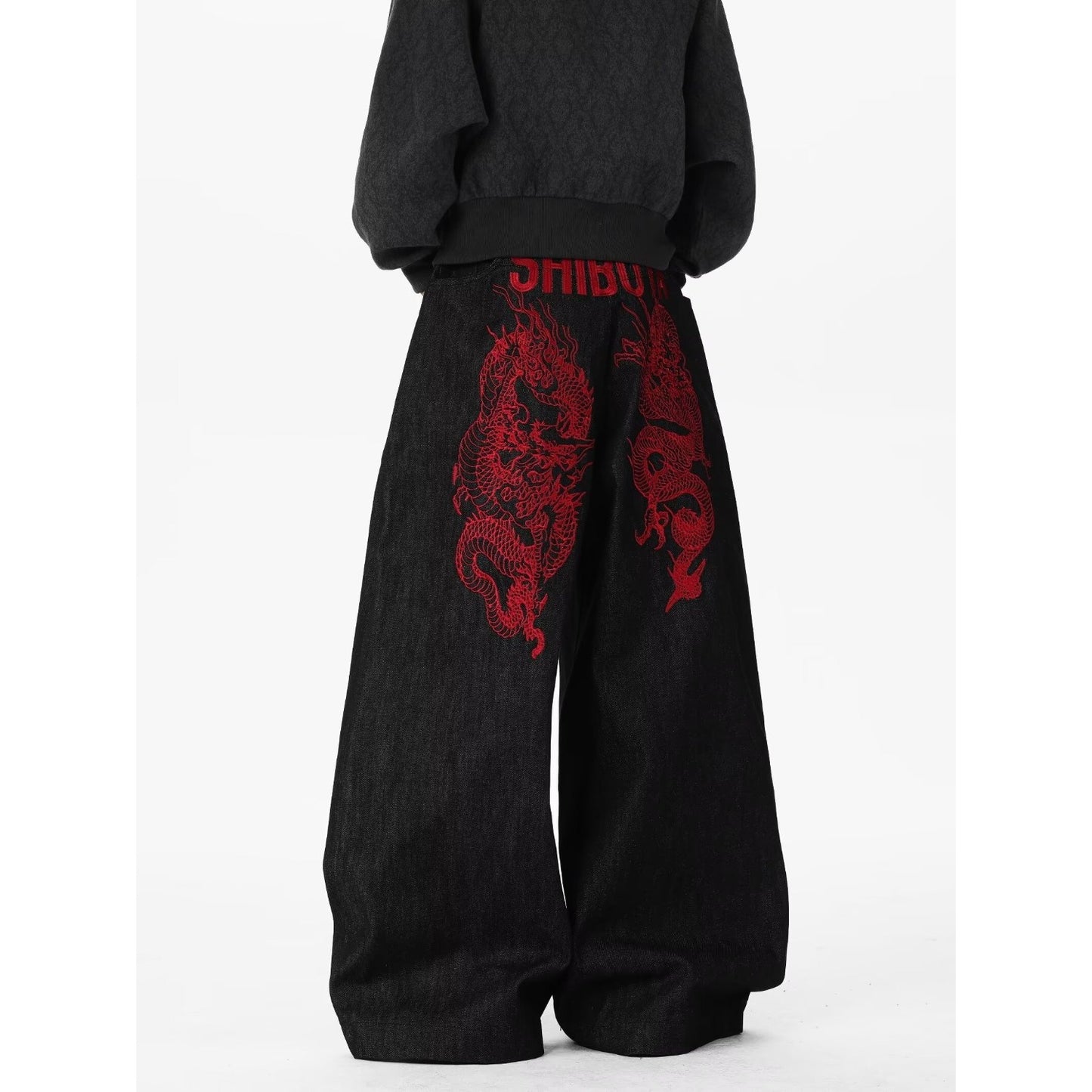 Wide Leg Denim Pants