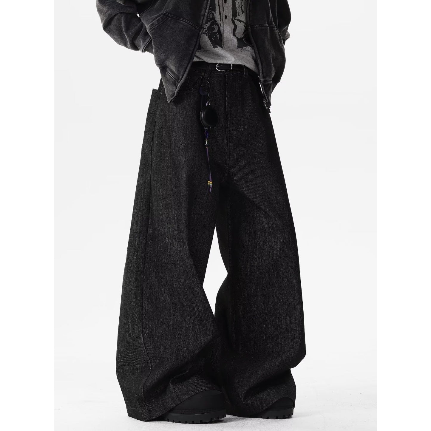 Wide Leg Denim Pants