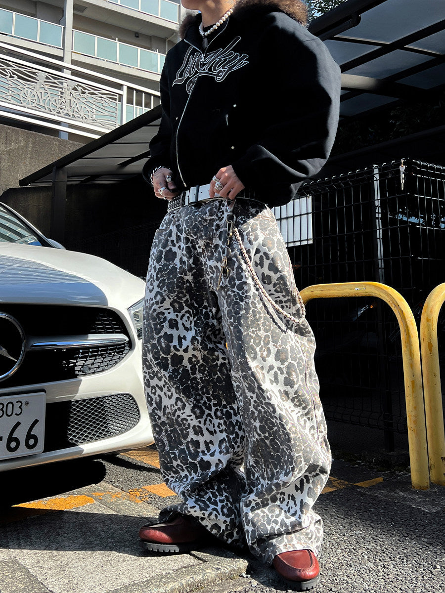 Wide-leg floor-length pants