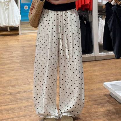 Wide-leg floor-length pants