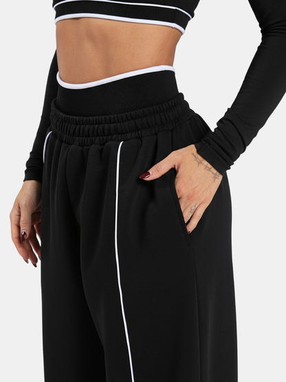 Wide-Leg Sweatpants