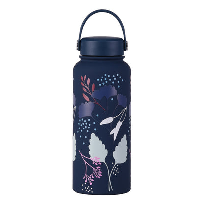 Wide Mouth Insulated Sports Water Bottle with Handle