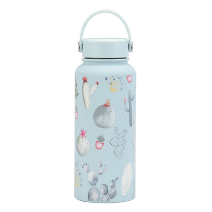 Wide Mouth Insulated Sports Water Bottle with Handle