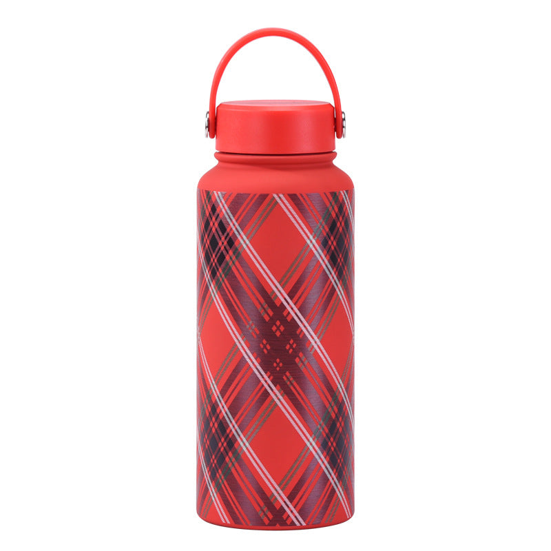 Wide Mouth Insulated Sports Water Bottle with Handle