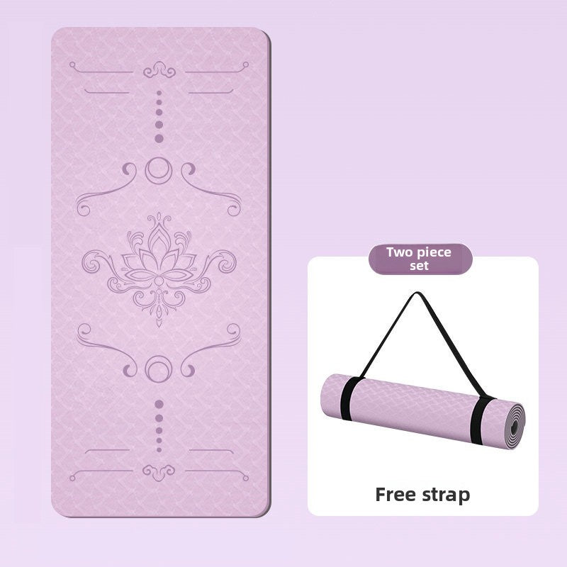 Widened TPE Yoga Mat Thickened Non-Slip Fitness Mat