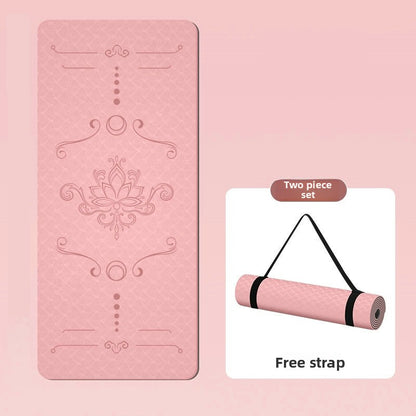 Widened TPE Yoga Mat Thickened Non-Slip Fitness Mat