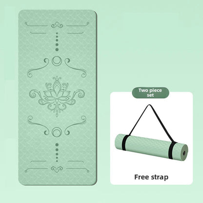 Widened TPE Yoga Mat Thickened Non-Slip Fitness Mat