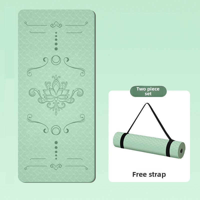 Widened TPE Yoga Mat Thickened Non-Slip Fitness Mat