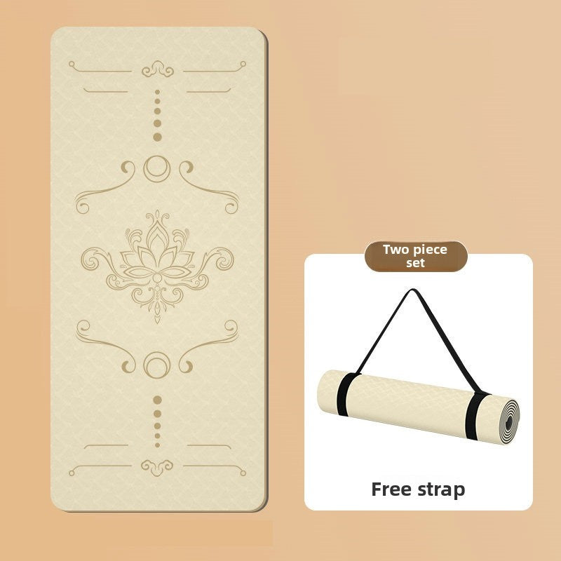 Widened TPE Yoga Mat Thickened Non-Slip Fitness Mat