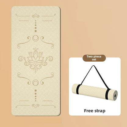 Widened TPE Yoga Mat Thickened Non-Slip Fitness Mat