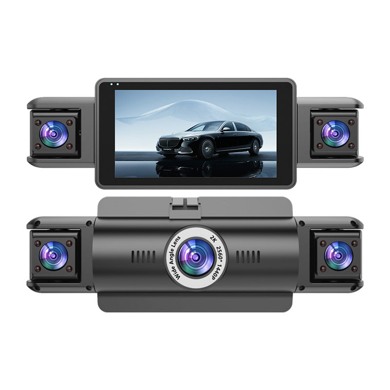 WiFi Dash Cam with Four Cameras 2K Recording