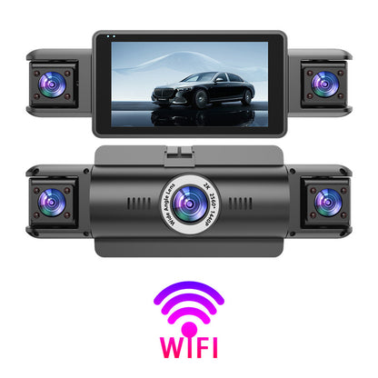 WiFi Dash Cam with Four Cameras 2K Recording