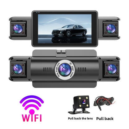 WiFi Dash Cam with Four Cameras 2K Recording