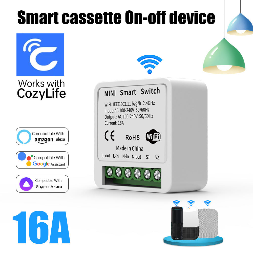 WiFi Mini Smart Switch Remote Timing Control